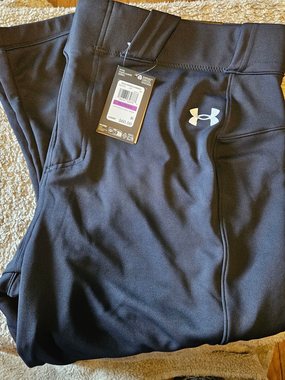 Under Armour Men's Utility Elite Tweener Baseball Pants NWT 2XL XXL Black